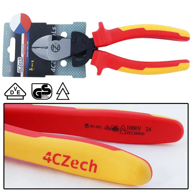 Kleště štípací boční VDE 180mm S3,8/M2,7/H2,2mm DIN ISO 5749 IEC60900